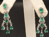 PR OF BERYL EMERALD AND WHITE