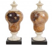 PR. OF BLUE JOHN URNS ON MARBL