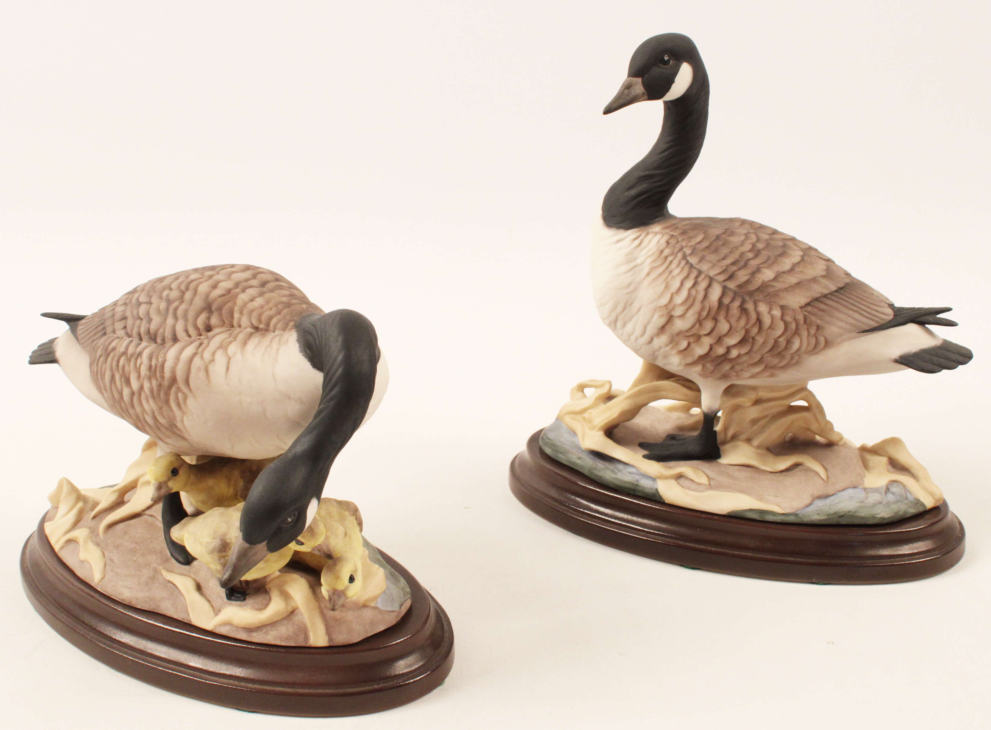 PR OF CANADIAN GEESE PORCELAIN BIRD