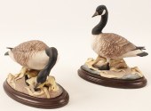 PR OF CANADIAN GEESE PORCELAIN