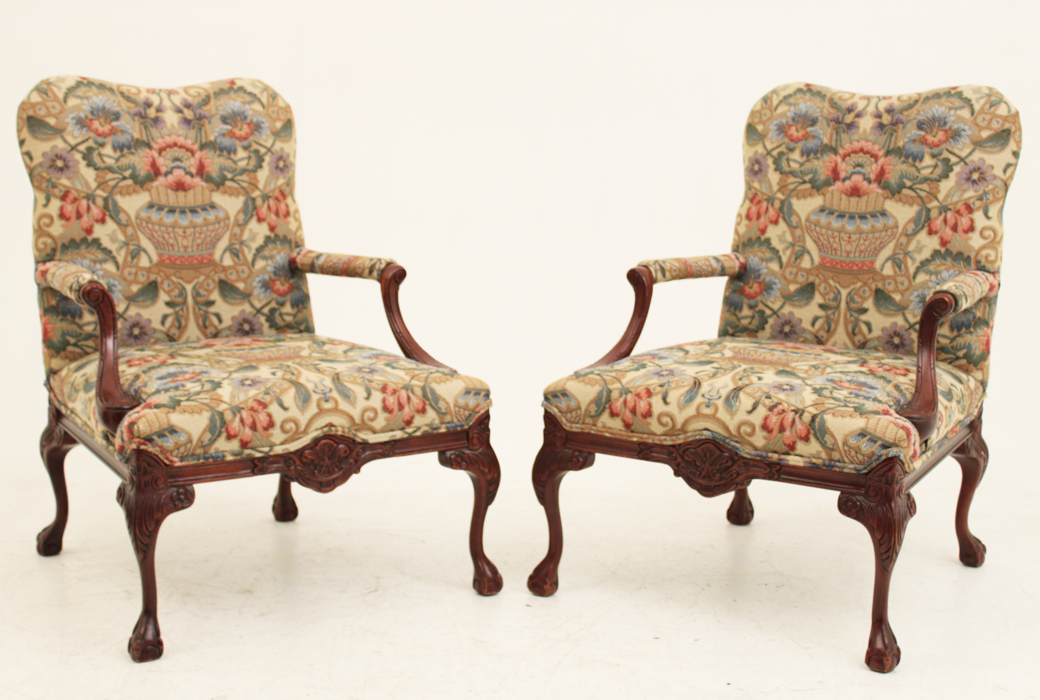 PR. OF CHIPPENDALE STYLE MAHOGANY