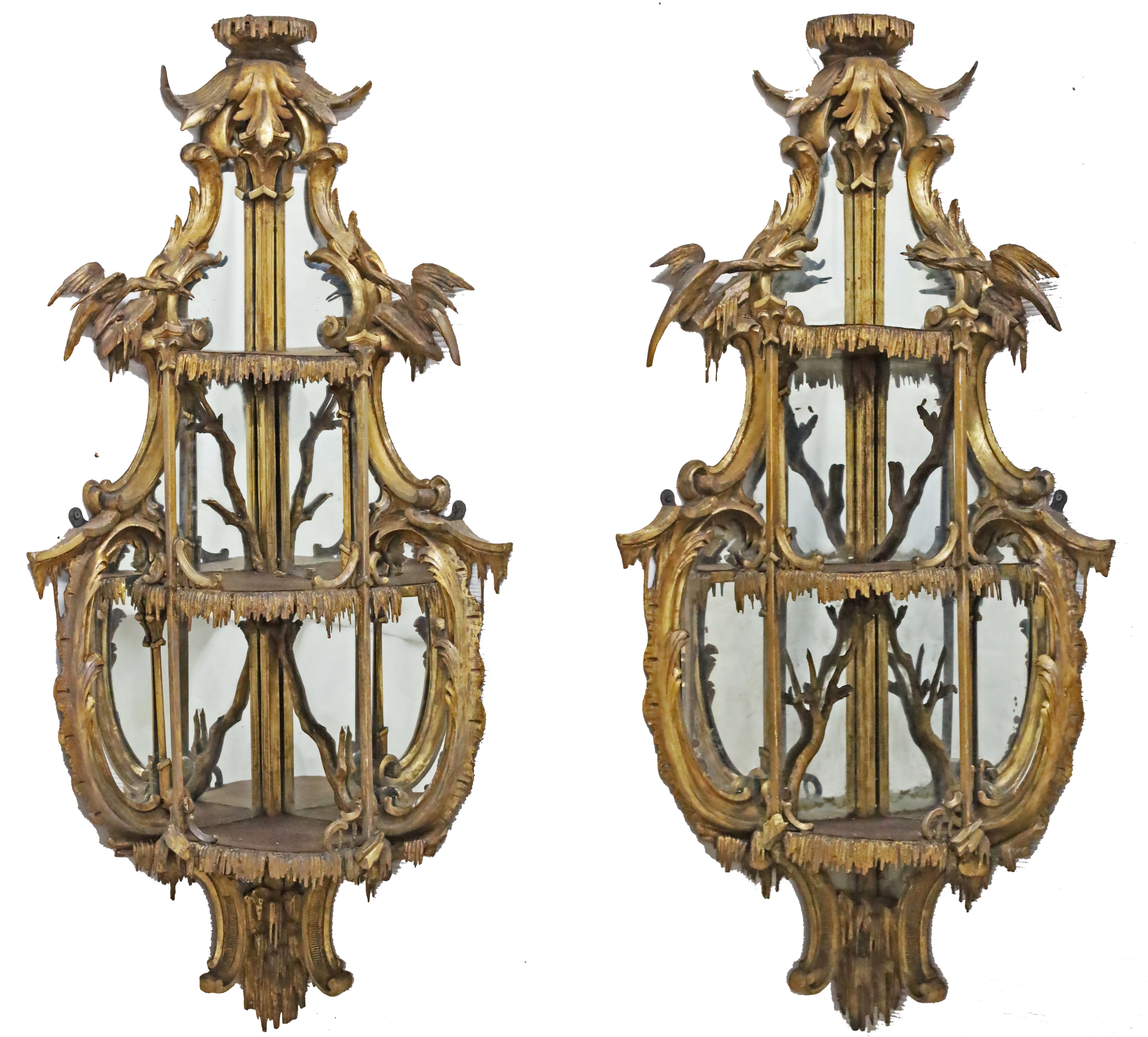 PR OF EARLY 19TH C.ENGLISH MIRRORED