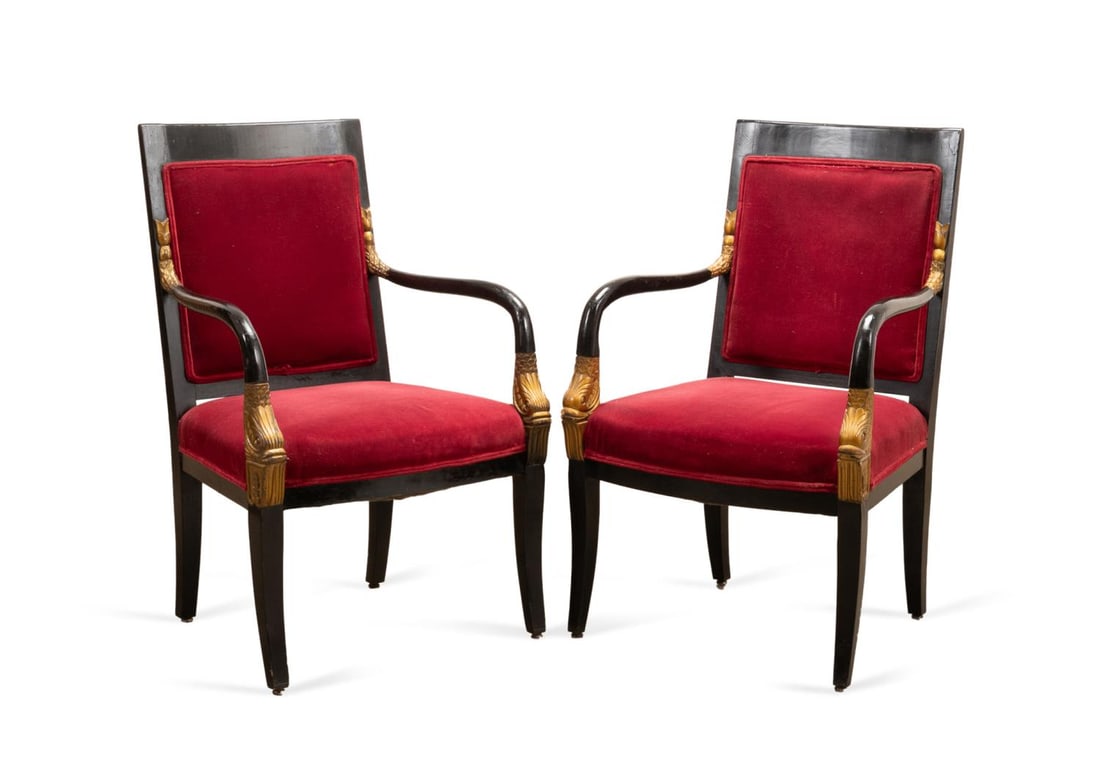 PR. OF EMPIRE STYLE EBONIZED PARCEL
