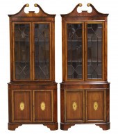 PR. OF ENGLISH MAHOGANY CORNER