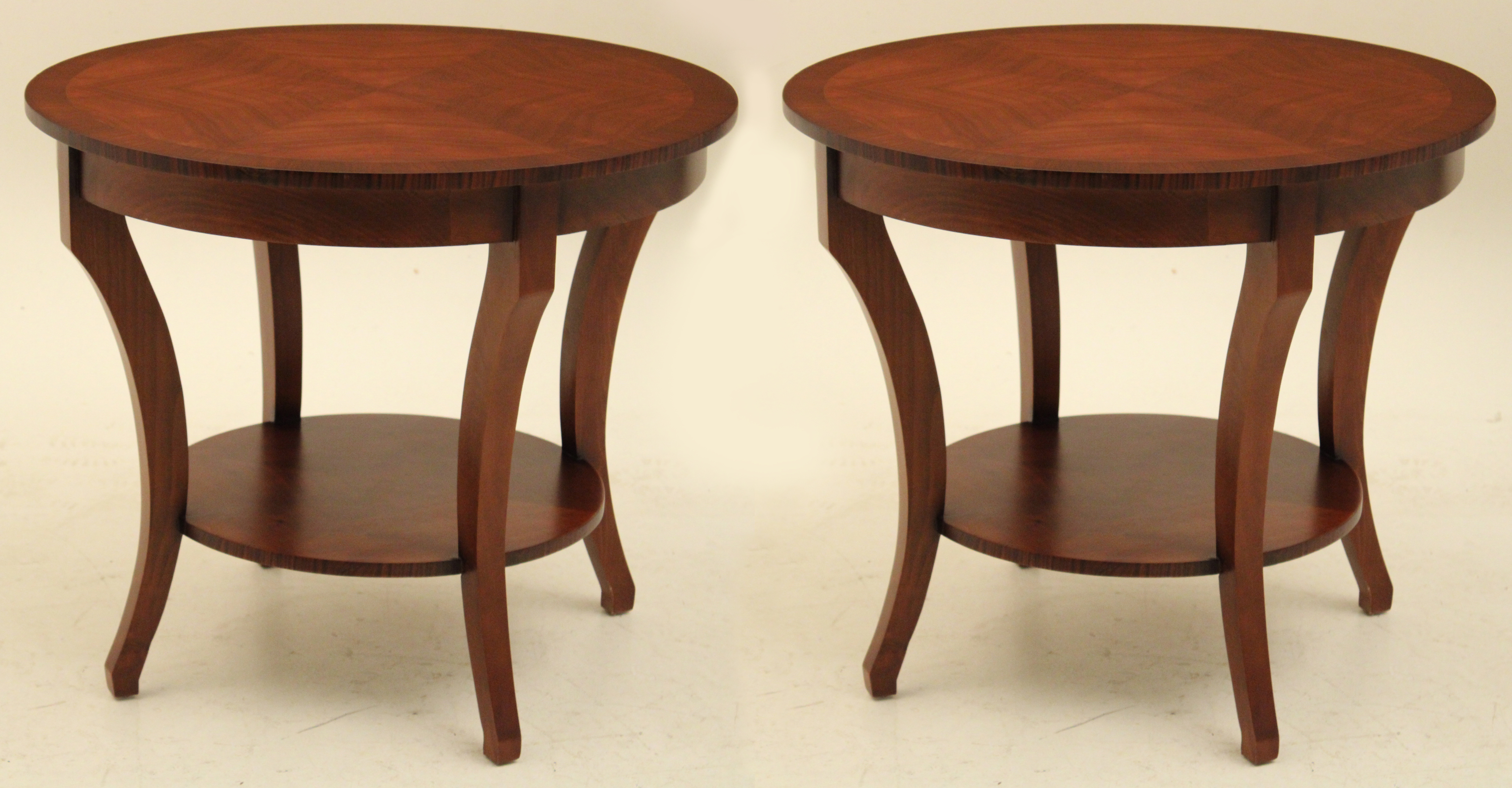 PR. OF EXOTIC WOOD VENEER TOP