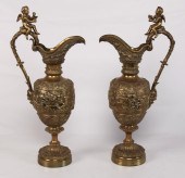 PR. OF FRENCH BRONZE EWERS PAI