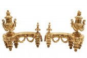 PR OF FRENCH GILT BRONZE CHENE