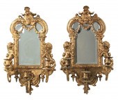 PR. OF FRENCH GILT BRONZE MIRR