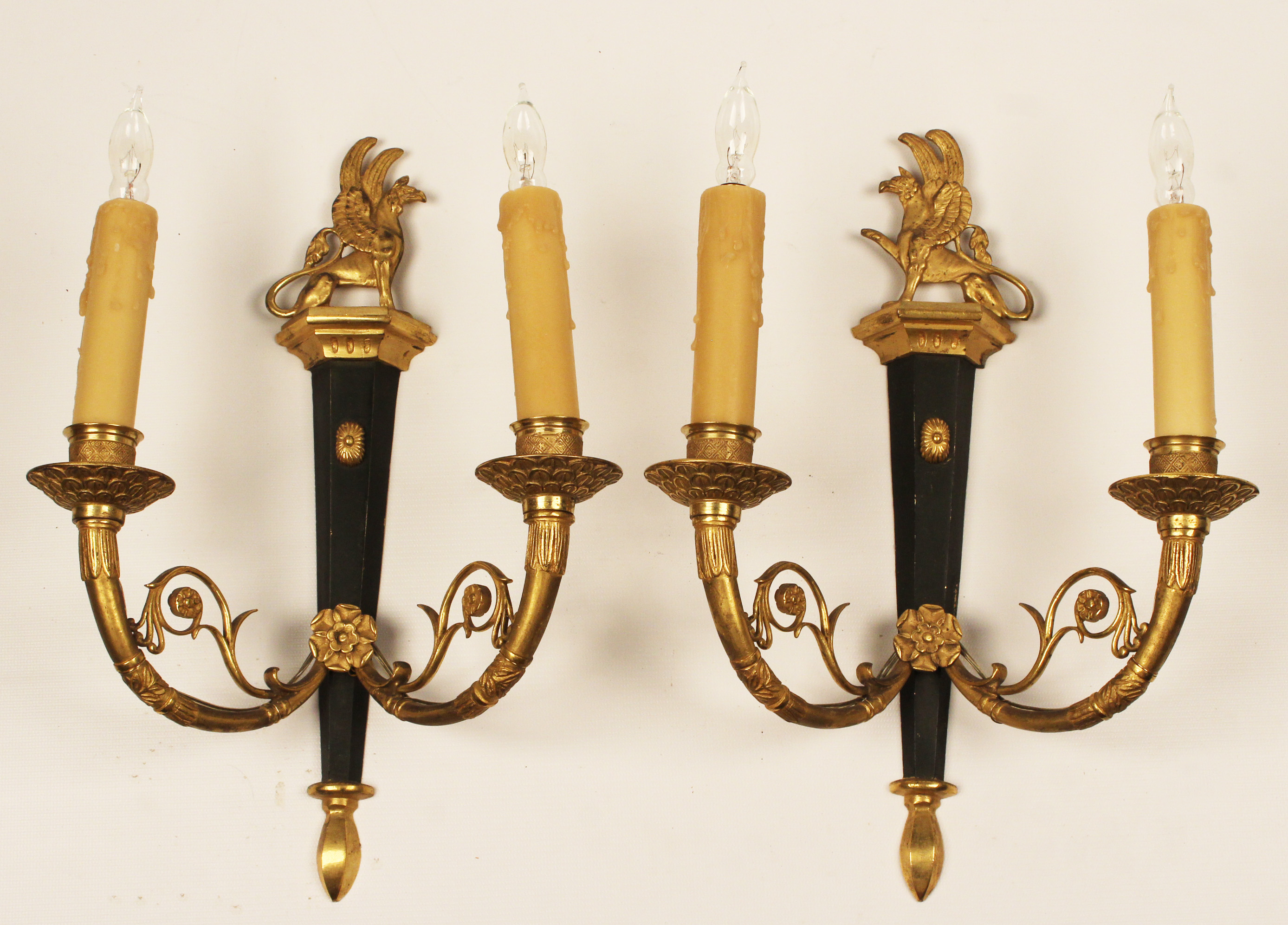 PR. OF FRENCH GILT BRONZE REGENCY