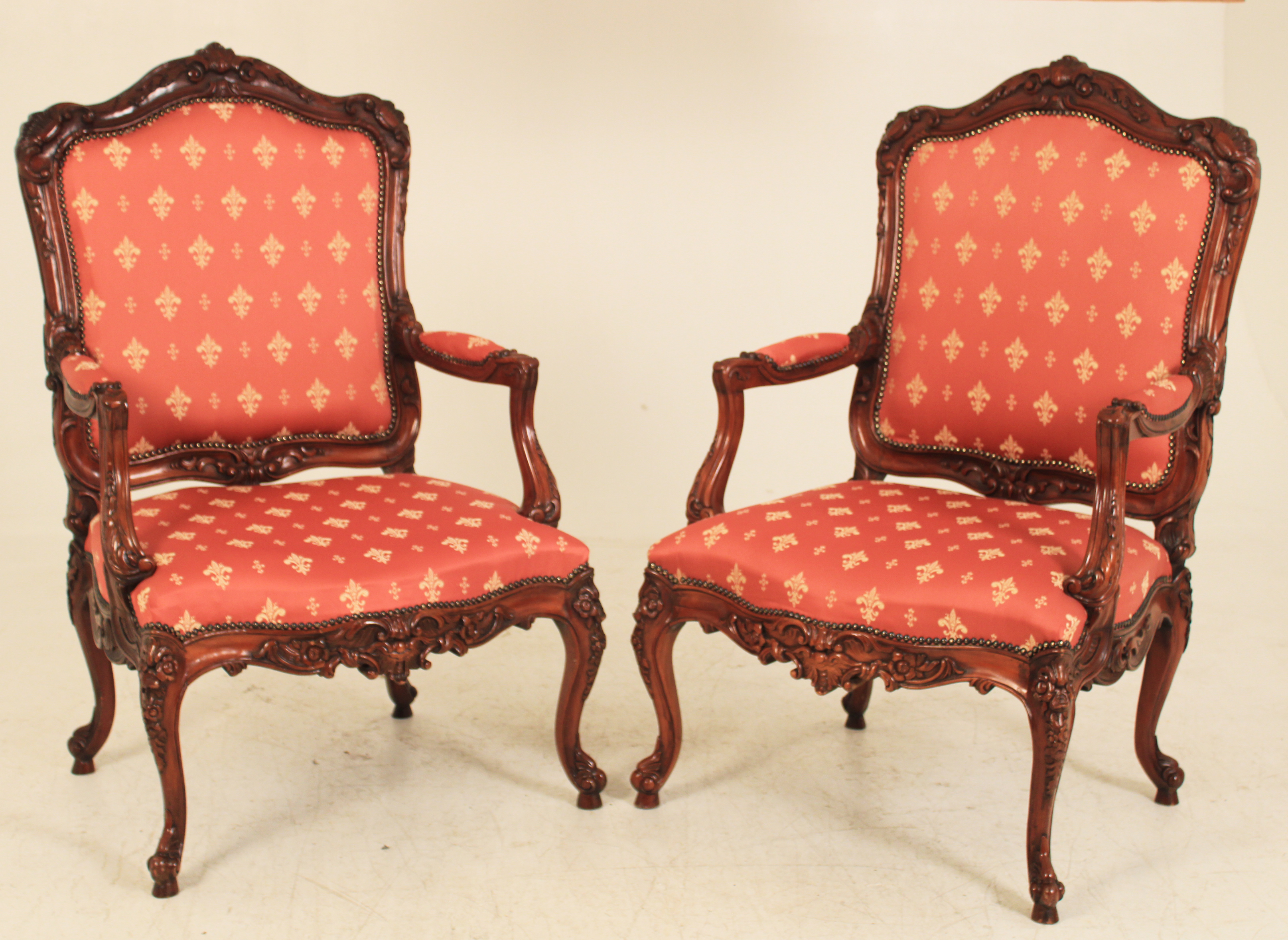 PR. OF FRENCH LOUIS XV STYLE CARVED