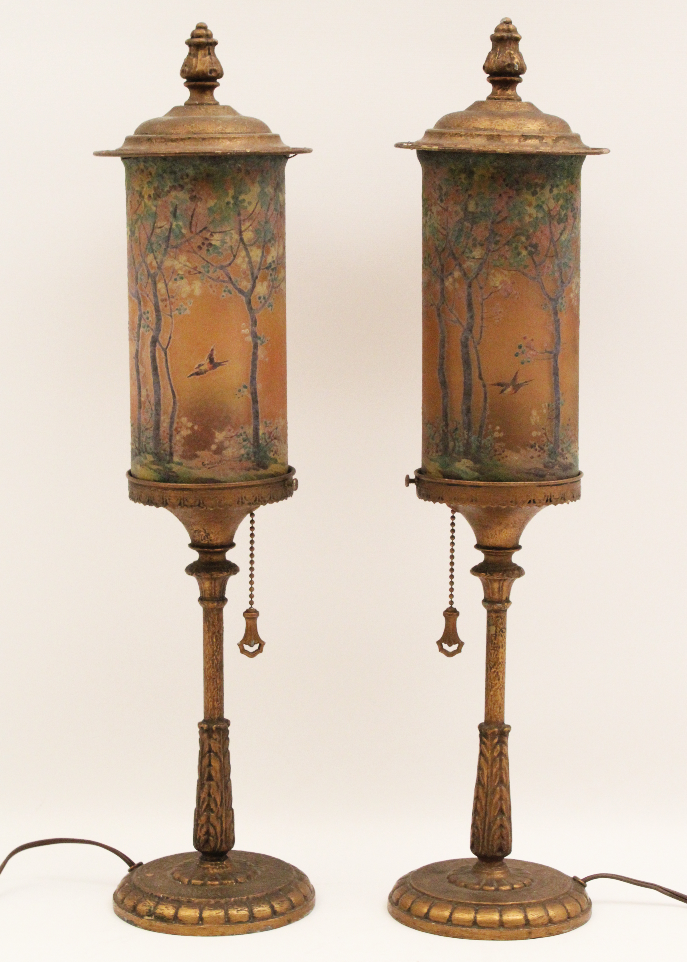 PR. OF HANDEL ART GLASS TORCHIERE