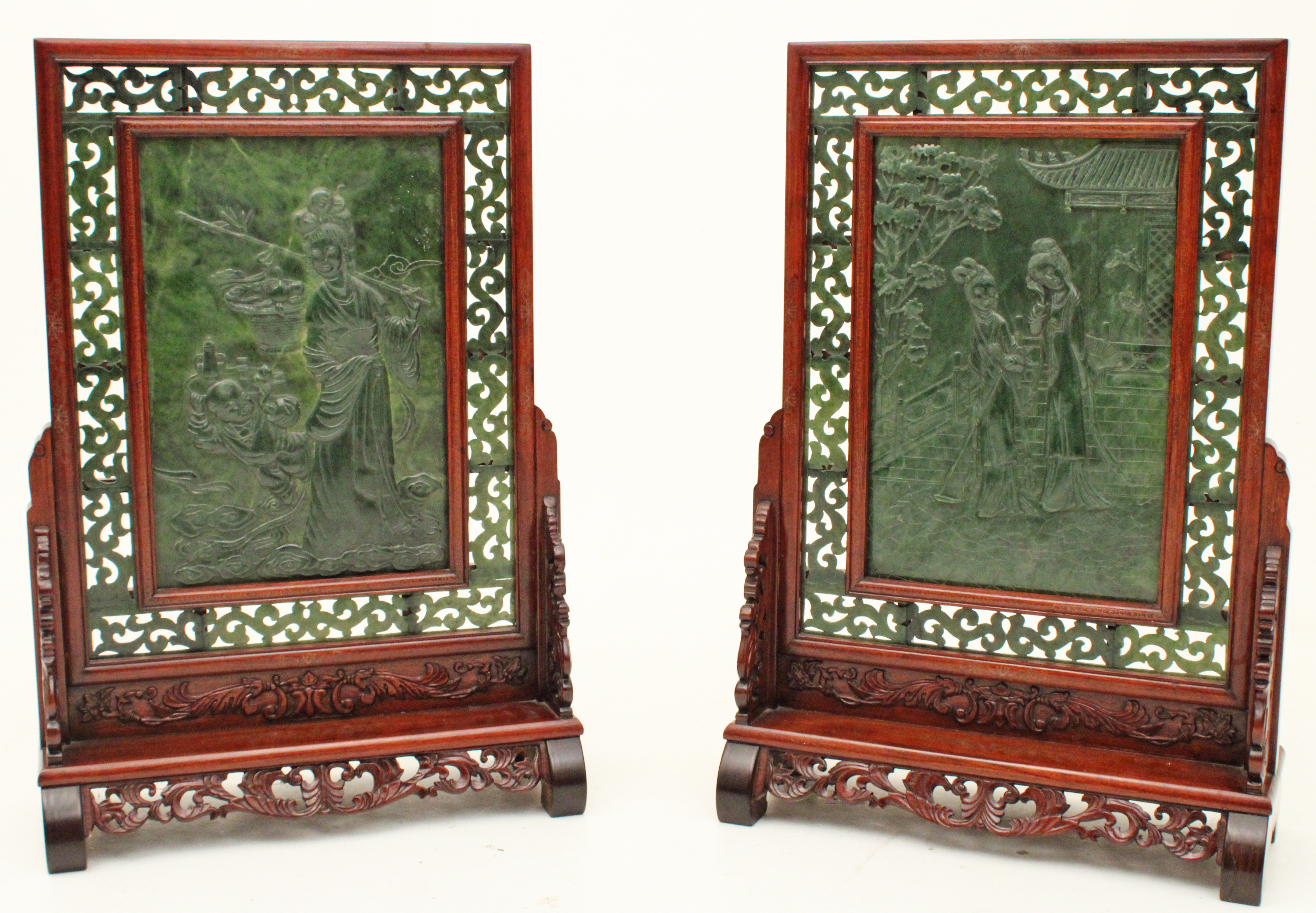 PR. OF JADE SCREENS W/ RAISED