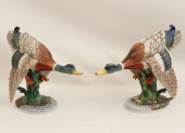 PR OF LARGE ITALIAN FAIENCE DU