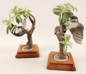 PR OF LITTLE DOWNY WOODPECKERS
