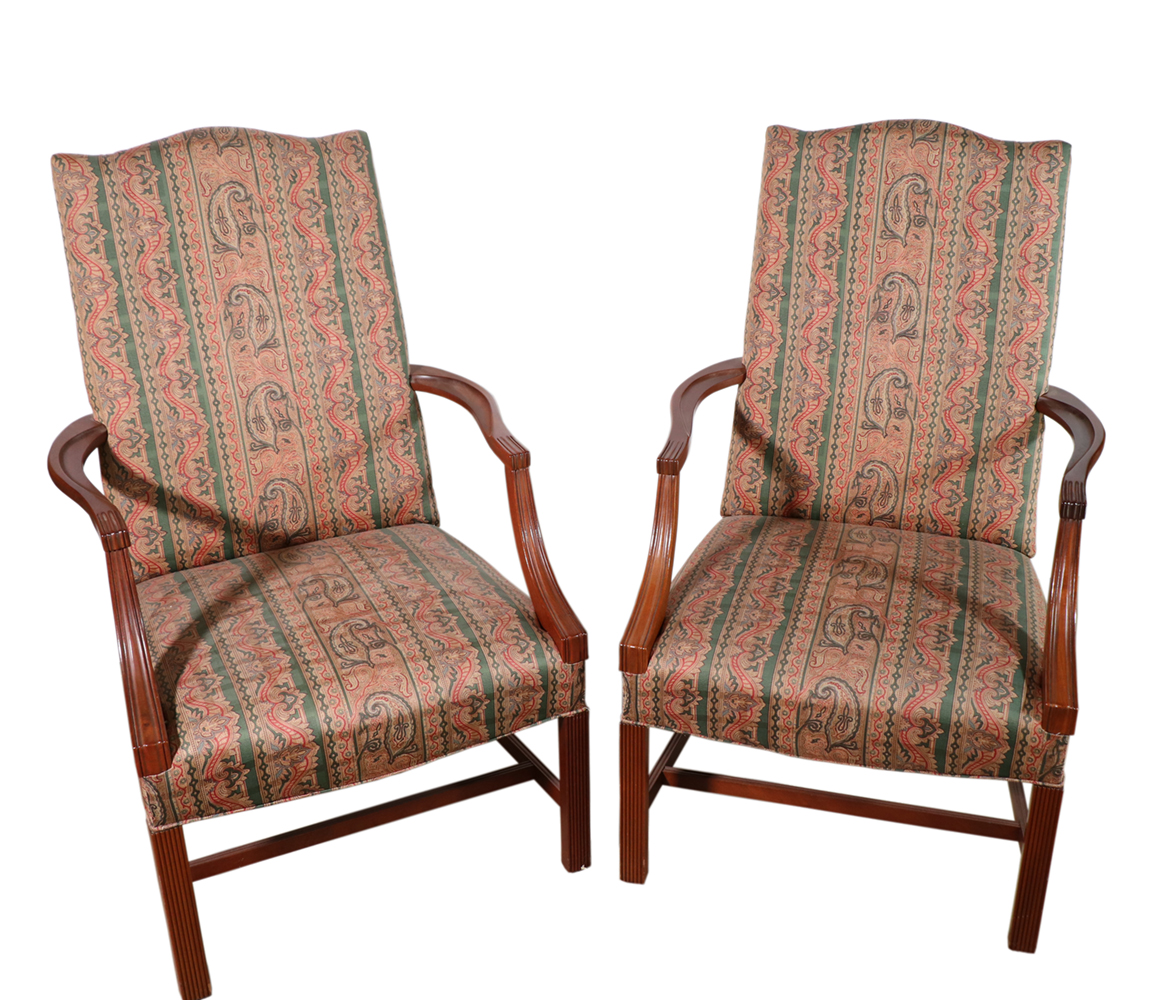 PR OF LOLLING CHAIRS Custom pair by