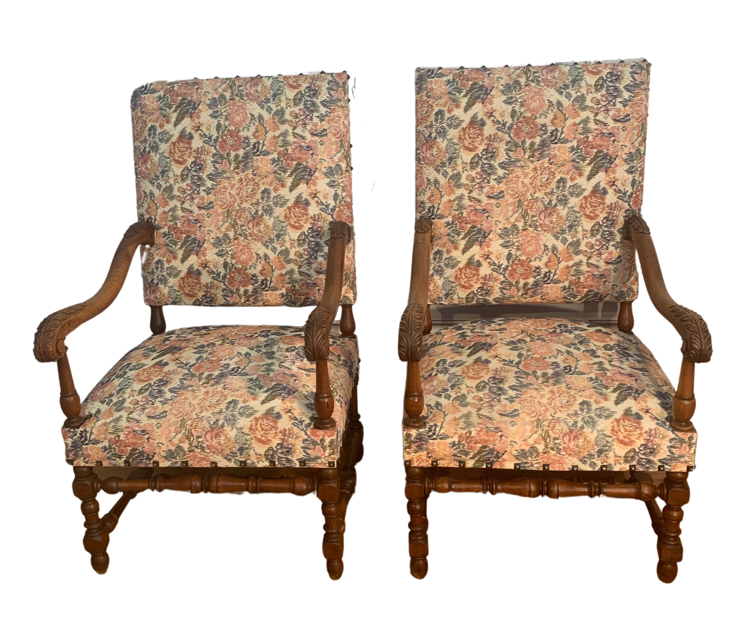 PR. OF LOUIS XIV STYLE WALNUT