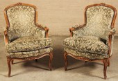 PR OF LOUIS XV STYLE STAINED W
