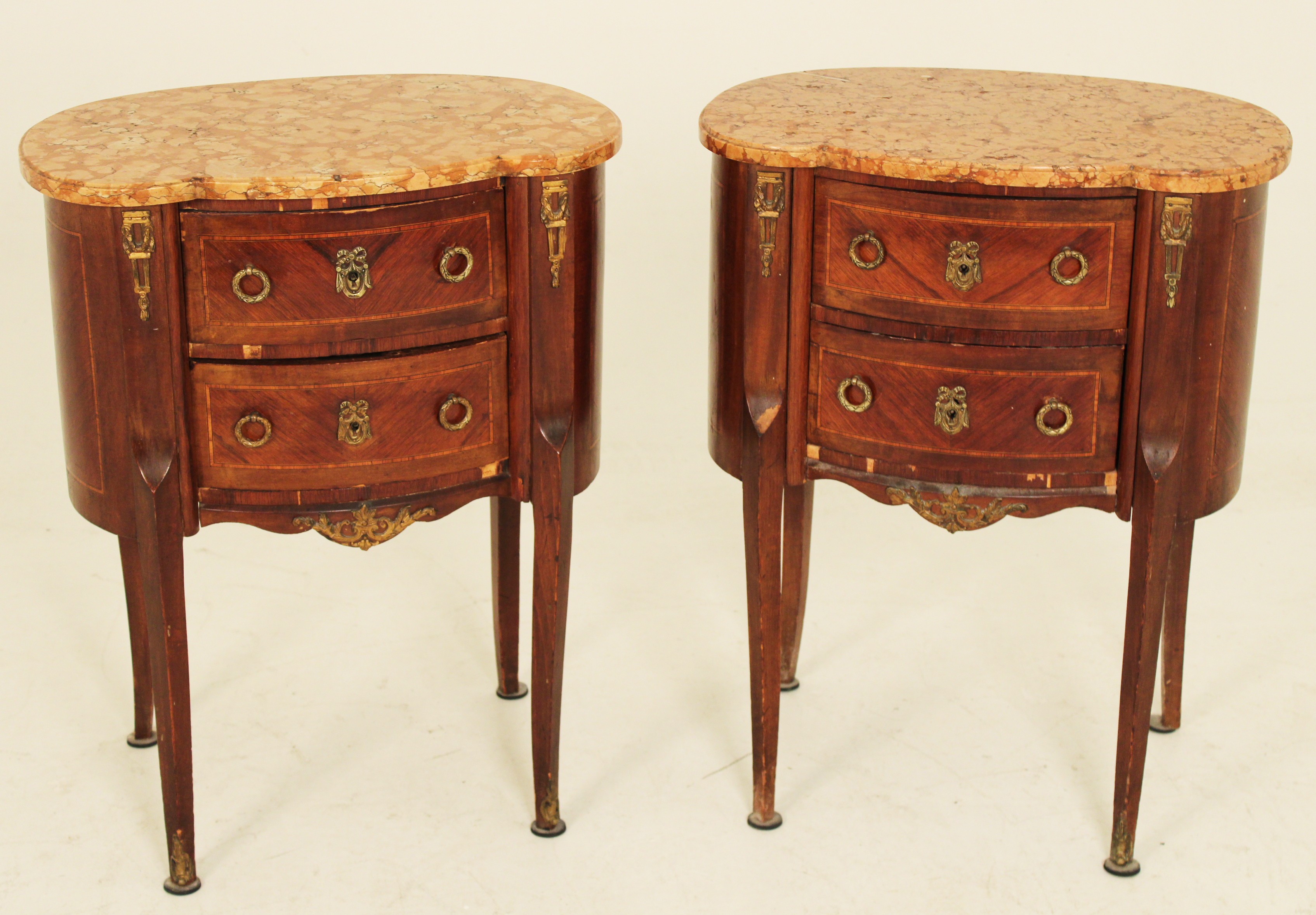 PR. OF LOUIS XV STYLE BRONZE MTD