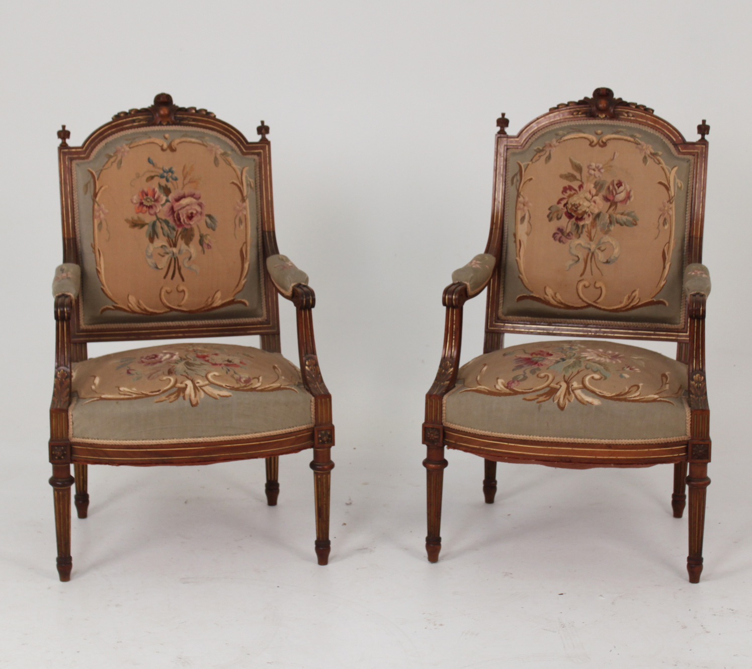 PR. OF LOUIS XVI WALNUT AND GOLD