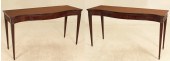 PR OF MAHOGANY CONSOLE TABLES