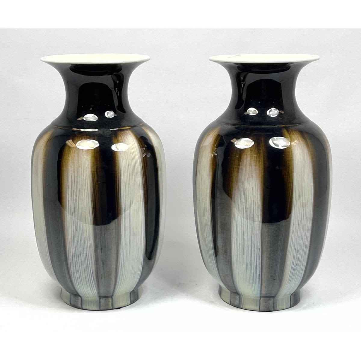 Pr of Maitland Smith porcelain
