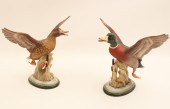 PR OF MALLARDS PORCELAIN BIRD