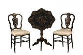 PR OF MOTHER-OF-PEARL INLAID C