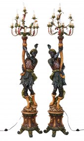 PR. OF NUBIAN BLACKAMOOR TORCH