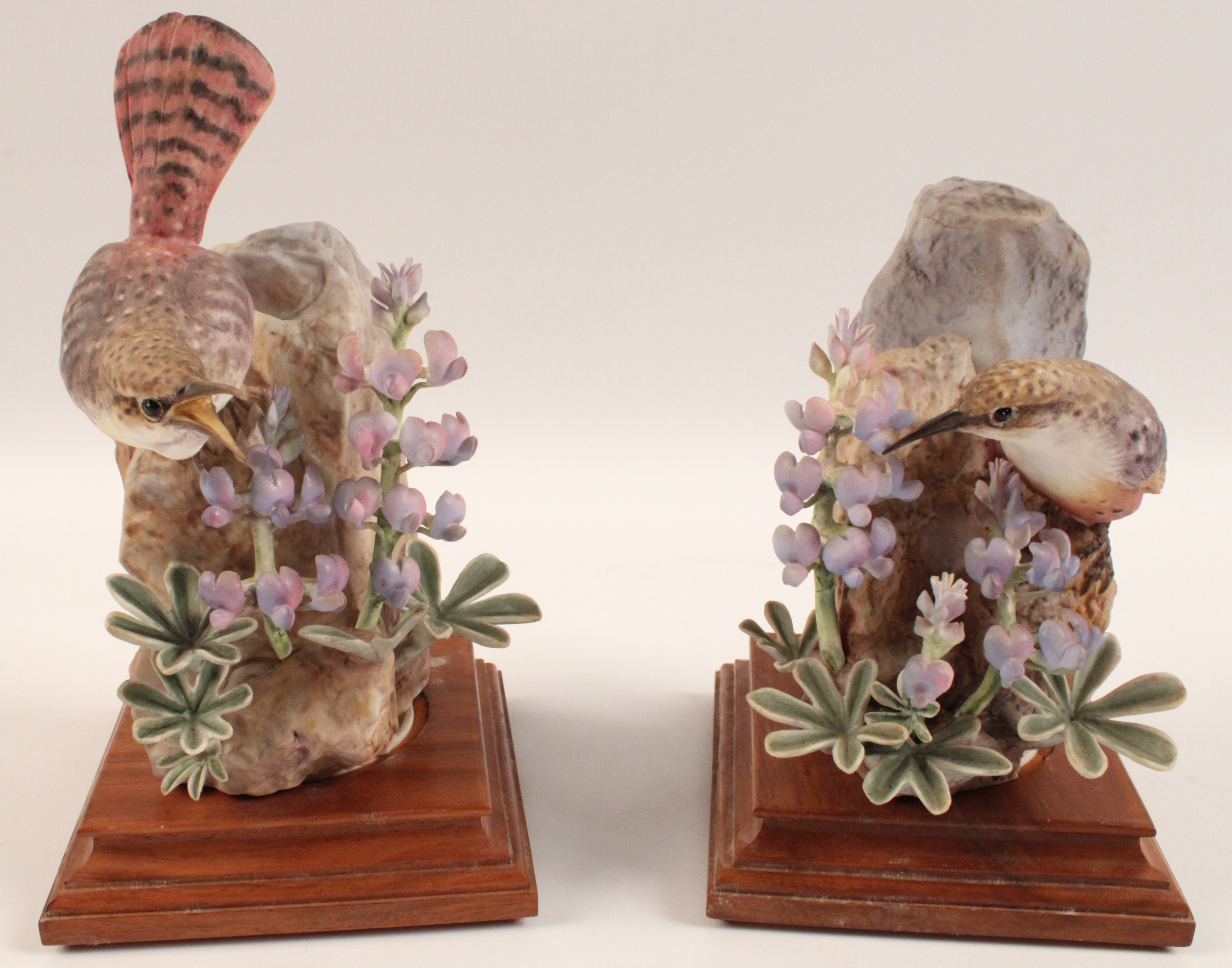 PR OF PORCELAIN CANYON WRENS BY