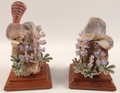 PR OF PORCELAIN CANYON WRENS B
