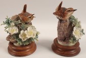 PR OF PORCELAIN MODELS OF WREN