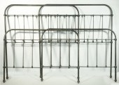 PR OF REPLICA IRON BED FRAMES