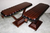 PR. OF ROSEWOOD CONSOLE TABLES