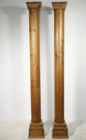PR OF SCRUBBED PINE COLUMNS (2