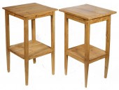 PR OF SCRUBBED PINE SIDE STAND