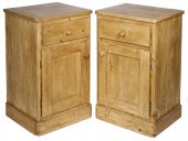 PR OF SCRUBBED PINE SIDE CABIN