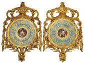 PR OF SEVRES STYLE FRAMED PLAQ