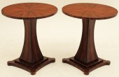 PR. OF VENEERED ROSEWOOD PEDES