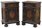 PR. OF WALNUT BEDSIDE CUPBOARD