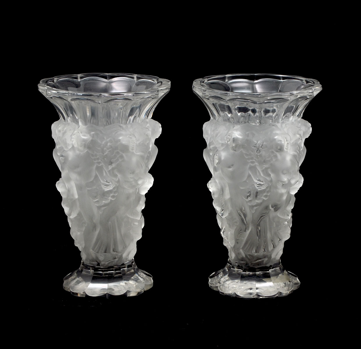 PR OF WEIL BOHEMIAN LALIQUE STYLE