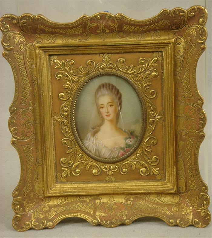 Pr oval HP portraits on ivory of