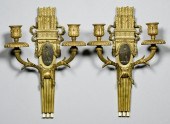 PR. PARCEL GILT BRONZE SCONCES