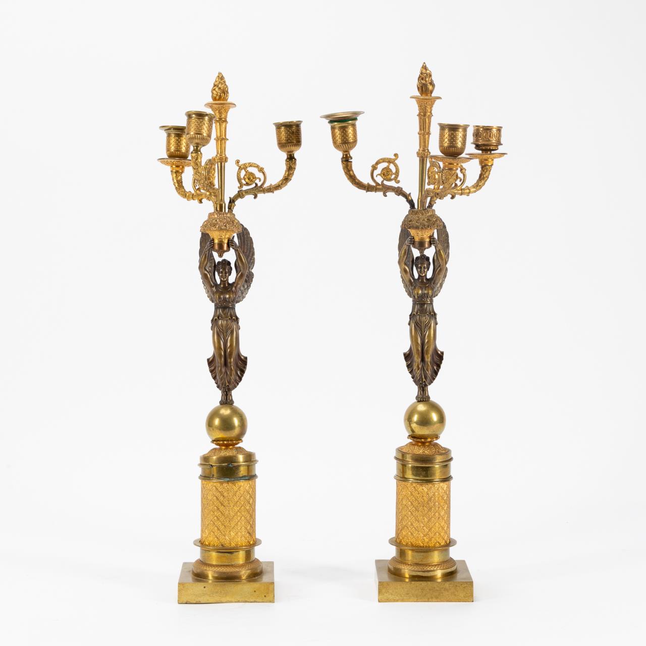 PR. PATINATED VICTORY EMPIRE ORMOLU