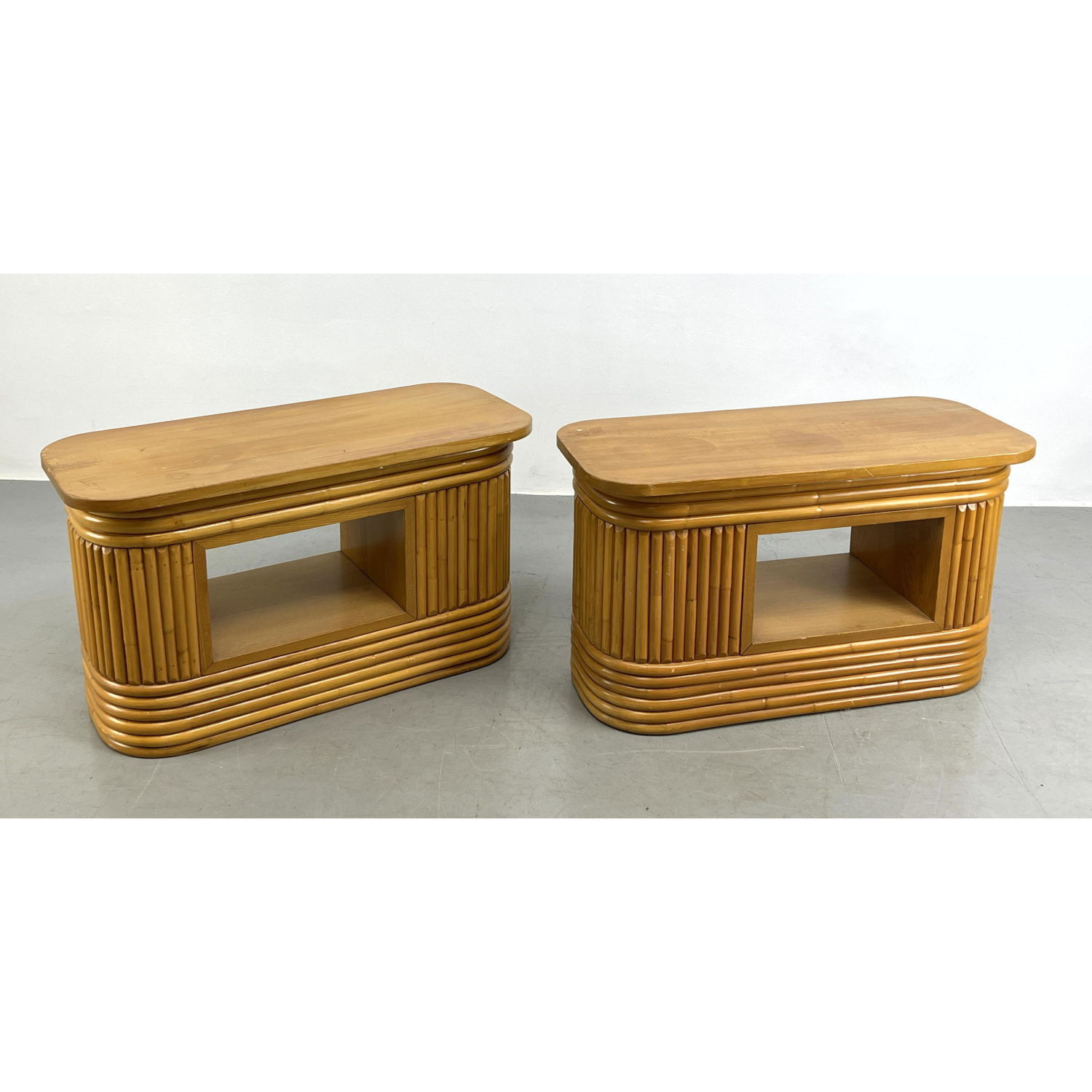 Pr Paul Frankl style Rattan Side
