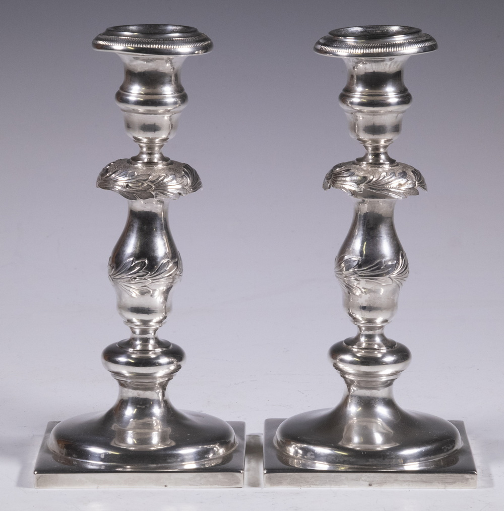 PR POLISH 84-SILVER CANDLESTICKS Pr