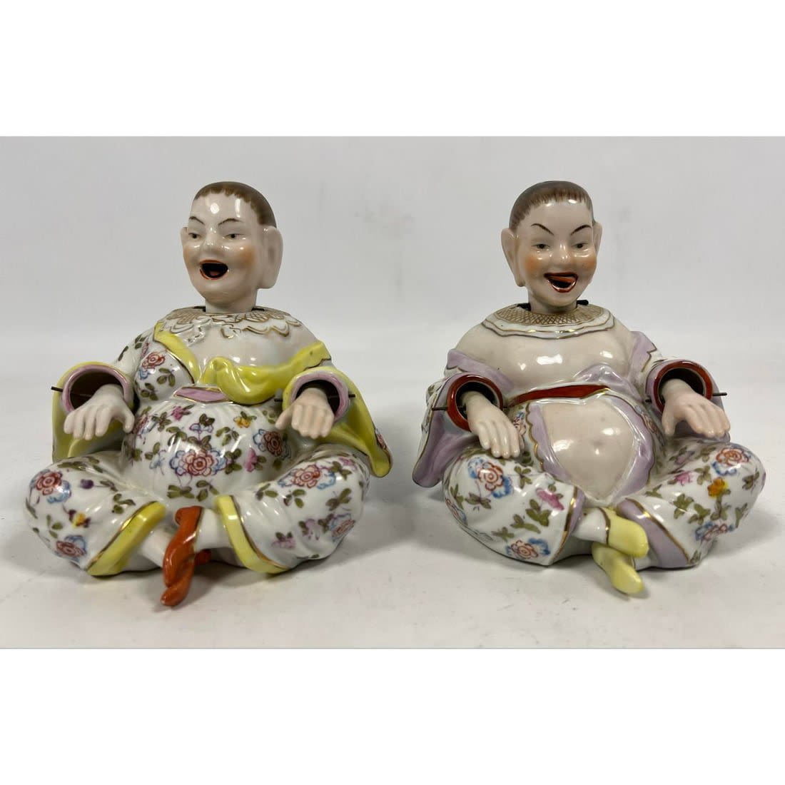 Pr Porcelain Chinese Nodders