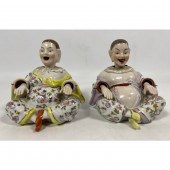Pr Porcelain Chinese Nodders F