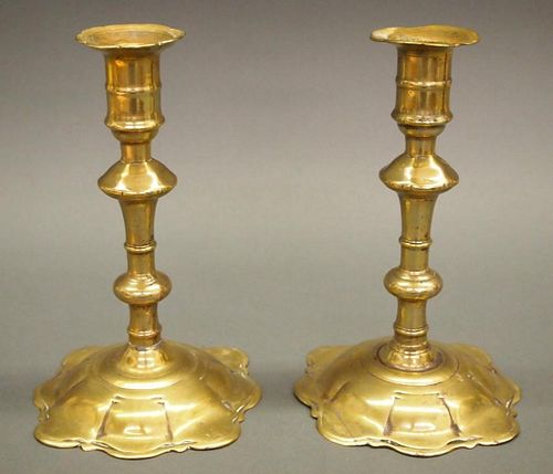 PR. QUEEN ANNE CANDLESTICKSA Pair