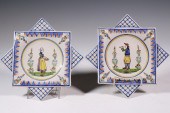 PR QUIMPER PLATES Pair of Quim