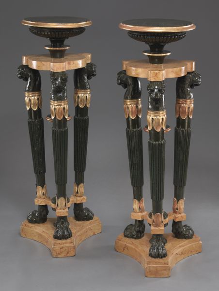 Pr. Regency style parcel gilt